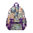 thumbnail image 3 of Boho Bohemia Flower Backpack for School,Cute School Bag,Schoolbag with Adjustable Shoulder Straps & Padded Back,15.25"x11.5"x5.25", 3 of 6