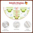 thumbnail image 4 of Daiia Frogs and Dragonflies Drawing Merry Christmas Tree Skirt , Xmas Large Lace-up Tree Skirt, Santa Snowflakes Rustic Home Decorations New Year Party Farmhouse Decor-48", 4 of 7