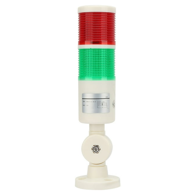 CNC Machine Warning Light, BEM-X-50-2K-D Flashing Bright Alarm Warning Lamp, Red /Green 24V With Buzzer Sound For Mechanical Equipment Machine Tools