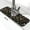 Black1, variant on Coffee Time Vintage Espresso Machine Cupcakes Beans Kitchen Sink Splash Guard Faucet Mat 1 Pcs, Absorbent Fast Drying Mat Gadgets Splash Guard For Bathroom 15 X 5.5 Inches