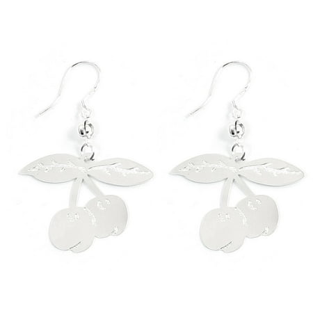 Unique Bargains Women Ear Ornament Cherry Dangling Fish Hook Earrings Ear Rings Pair