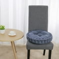 thumbnail image 3 of PiccoCasa Home Office Corduroy Round Shape Sofa Floor Chair Cushion Pads Pack of 2, Blue, 3 of 6