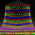 thumbnail image 4 of Guirnalda de luces solares para exteriores, 200 LED, 3 x 2 m, para Navidad, resistente al agua, para árboles y arbustos, 4 of 5