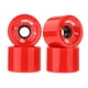 thumbnail image 5 of 4 ruedas de repuesto de PU para longboard de 70 mm, dureza 78A, para patineta de crucero rojo, 5 of 9