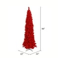 thumbnail image 2 of Vickerman 5.5' Flocked Red Fir Artificial Christmas Tree Unlit, 2 of 2