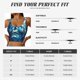 thumbnail image 5 of Fotbe Abstract Blue Skull Sujetador Deportivo Largo sin Aros para Mujer con Almohadillas y Soporte Medio, Transpirable y Absorbente, Camiseta Tipo Chaleco o Tank Top-X-Large, 5 of 8