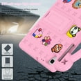 thumbnail image 6 of Kids Case for Samsung Galaxy Tab A 10.1 Inch 2019 (SM-T510/T515),Cute Kids Kawaii Cover 3D Cartoon Handle & Stand Soft Silicone Shockproof Lightweight Rugged Case,Pink, 6 of 8