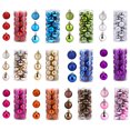 thumbnail image 4 of CHGBMOK 24Pcs Christmas Ball Ornaments 2.36" Shatterproof Plastic Tree Baubles Glitter Matte Shiny Hanging Decor for Xmas Tree Holiday Home, 4 of 6