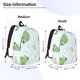 thumbnail image 2 of Disketp Kawaii Frogs Mochila de Lona Estampada, Mochila Escolar de Viaje Ligera para Estudiantes y Portátil-Small, 2 of 5