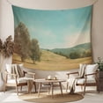 thumbnail image 2 of Turquoise Sky Hills Tapestry for Bedroom Wall Hanging Tapestry, Vintage Country Landscape Ceiling Backdrop Tapestries Poster Blanket Wall Decor for Teens Room Living Room Dorm 51" x 59", 2 of 8