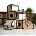 thumbnail image 3 of Prevue Pet Products Catville Townhome - Leopard Print Deco Style 7235, 3 of 9