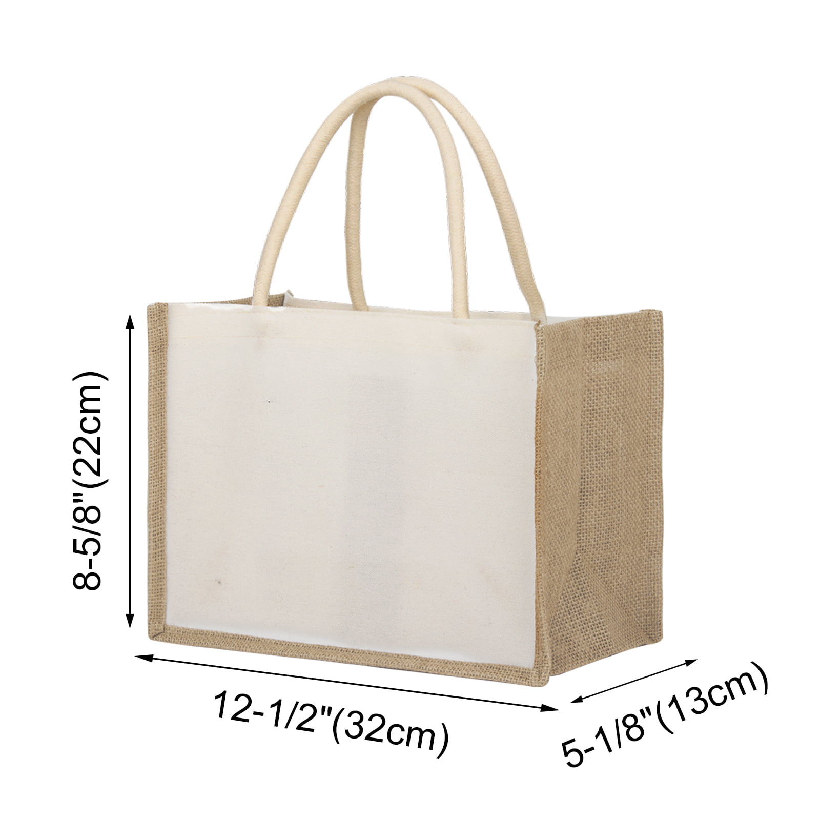  Sweetude 6 Pieces Extra Large Canvas Tote Bag Utility