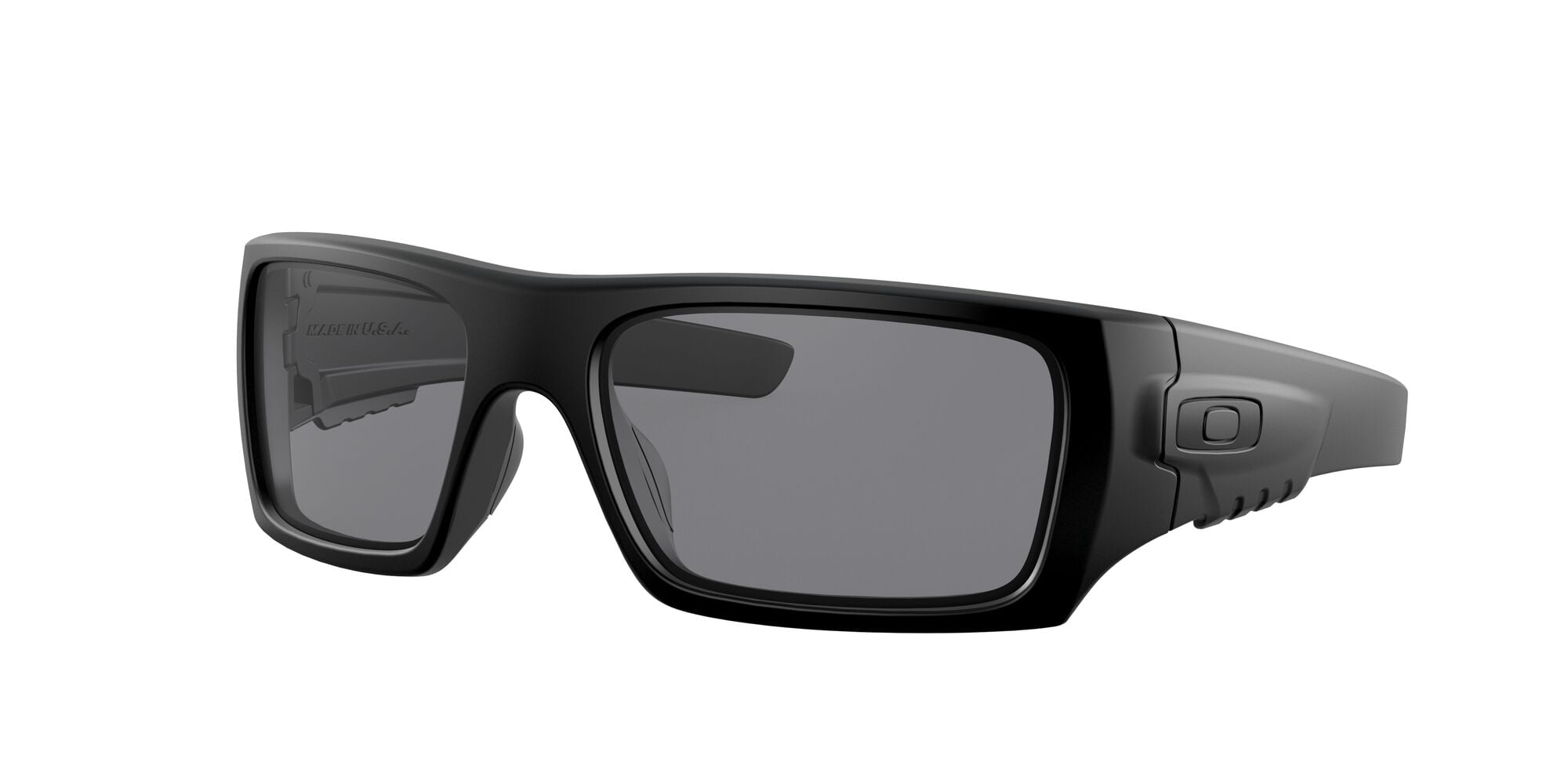 Oakley SI Ballistic Det Cord Sunglasses, Rectangular Safety Eyeglasses with Case, Size 61, Matte Black/Grey