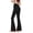 Black, variant on Flare Leggings for Women, Yoga Pants with Pockets Bootcut Flared Leggings Khaki,M