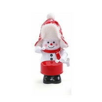 Honmine Animated Snowman Christmas Decoration, Drumming Snowman with Shaking Head Action, Musical Moving Figure for HOME Decor, Party Display