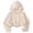 Beige, variant on BFHHFA Girls Hooded Jackets Full-Zip Long Sleeve UV Protection Jacket Lightweight Jacket with Pockets for Girls Szie 5- 14 Years