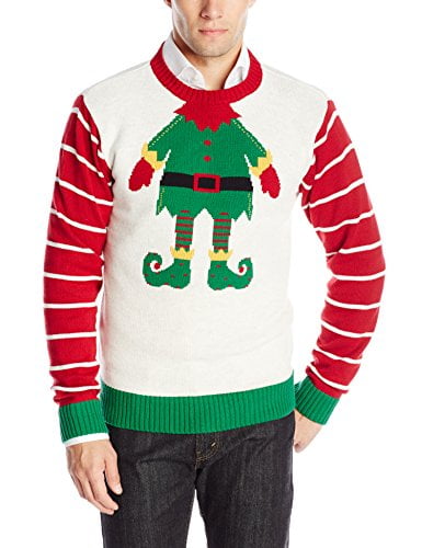 The Ugly Christmas Sweater Kit Men's Elf Head, White Hea, XX-Large ...