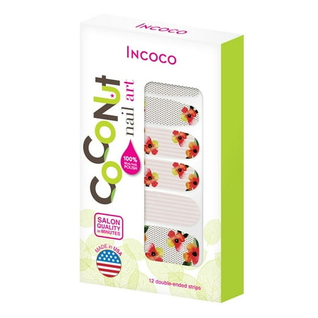 Coconut Nail Art by Incoco Nail Polish Strips, Perfect Match