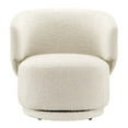 thumbnail image 5 of Modway Celestia Swivel Upholstered Modern Boucle Fabric Chair in Ivory, 5 of 9