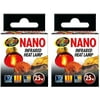 Nano Infrared Heat Lamp 25w (2 Pack) - Includes DBDPet Pro-Tip Guide