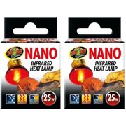 Nano Infrared Heat Lamp 25w (2 Pack) - Includes DBDPet Pro-Tip Guide