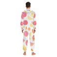 thumbnail image 4 of FORMRS Onesies Pajama for Adults Unisex Hoodie Winter Jumpsuit One Piece Sleepwear, Sizes S-2XL, White Grapefruit Slices, 4 of 7