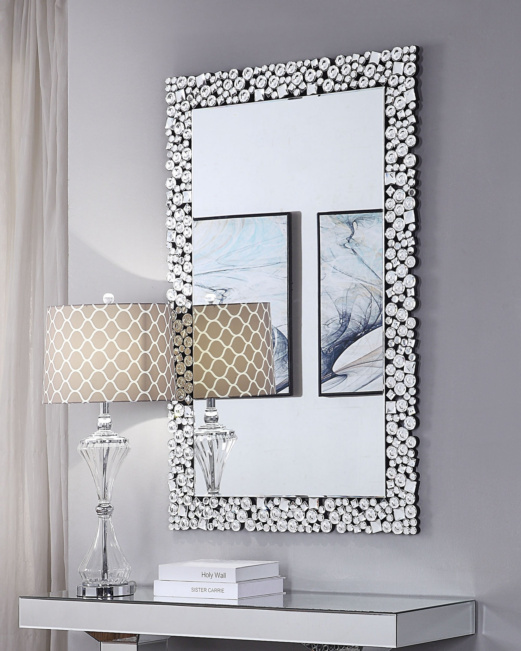 Miekor Furniture Kachina Wall Decor in Mirrored & Faux Gems