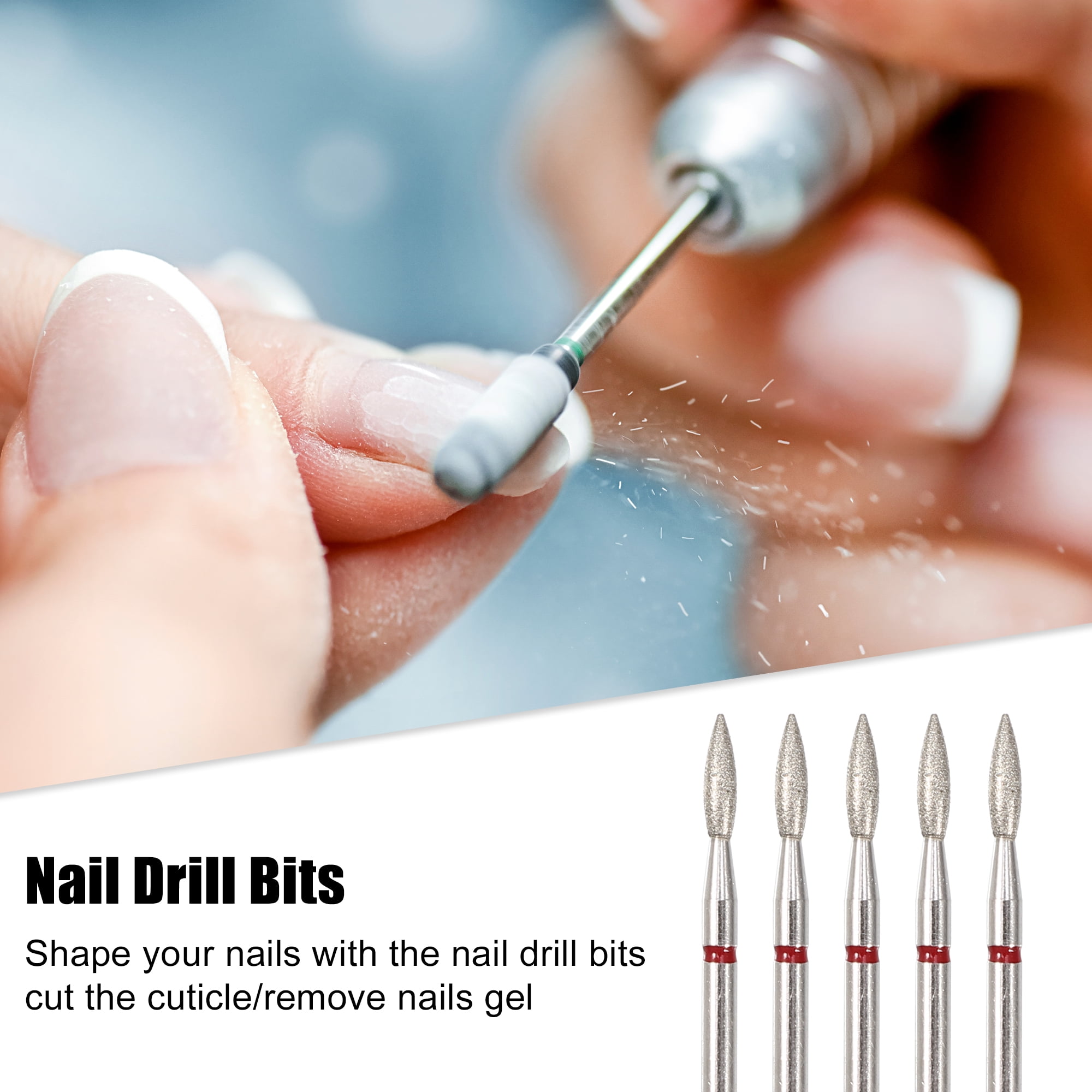 3 Pieces Tapered Barrel Carbide Nail Drill Bit, 3 Sizes Carbide Nail Drill  Bit Acrylic Nail File Drill Bit Cuticle Drill Bits, Nail Art Tools for Gel  Nails Mani… | Gel manicure