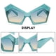 thumbnail image 3 of Gafas de sol con forma de ojo de gato y montura grande en forma de mariposa, gafas de sol con personalidad de moda, hechas de PC, 3 of 5