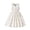 White, variant on Toddler Girls Waist Defining Princess Dress Patchwork Sleeveless Ruffled Dress White 7 Y-8 Y