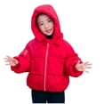 thumbnail image 4 of AUNVITO 2025 Trendy Toddler Kids Boys Girls Cute Solid Color Plush Cute Winter Thick Casual Keep Warm Hooded Coat Jacket, 4 of 6
