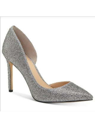 Women's gray dress pumps cheap