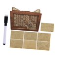 thumbnail image 3 of Alcancía de madera con contador, caja para ahorrar dinero, manualidad con marcador, hucha retro marron oscuro, 3 of 8