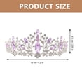 thumbnail image 3 of Bandeaux pour Femmes avec Décor de Mariée en Violet et Argent 1Pcs, 3 of 8