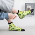 thumbnail image 5 of Goofa Cute Dinosaurs Cartoon Pattern Non Slip Socks with Grips for Elderly, Crew Socks Yoga Hospital Socks Cushioned Sole Gripper Socks for Men Women, 5 of 5