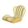 thumbnail image 2 of Cojín de asiento ergonómico de espuma viscoelástica suave para sillas de videojuegos, sillas de ruedas y conductores. Amarillo, 2 of 9