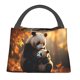 thumbnail image 1 of Fotbe Maple Forest Panda Bolsa Térmica Portátil con Estampado, Bolsa de Entrega de Alimentos Aislada, Bolsa Reutilizable de Gran Capacidad para Comidas y Supermercado, 1 of 6