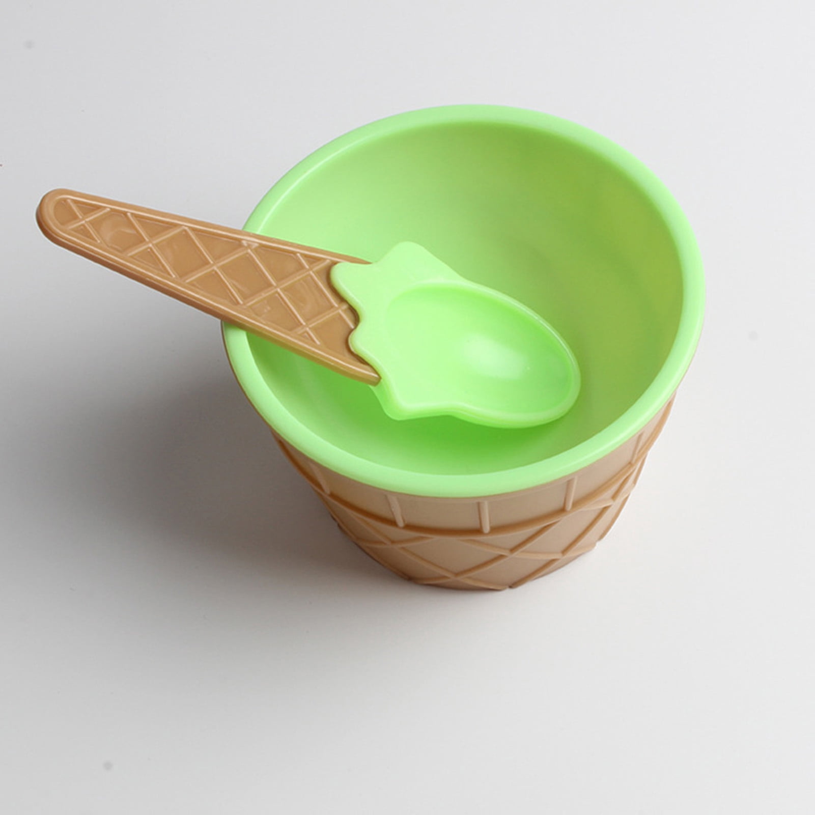 RICHSC-PAN 20-Pack Ice Cream Bowls With Spoons - Colorful Reusable Plastic Sundae Cups, Perfect For Parties & Kids - View #11
