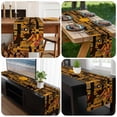 thumbnail image 6 of Orange Black African Women Table Runner 70 Inches Long, Ethnic Tribe Giraffe Vintage Kitchen Coffee Dining Table Decoration for Home Party Birthday Wedding Home Decor 13x70 Inches, 6 of 8