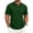 Dark Green_001, variant on Domuza Mens Polo Shirts 3 Buttons Cotton Short Sleeve Golf Collared Basic Shirts Lightweight Breathable Soft Classic Top Purple M