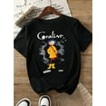 thumbnail image 1 of Women'S Graphic Print T-Shirt, Cotton Fabric, Casual Crew Neck Short Sleeve Top for all Seasons, 1 of 6