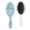 White-474, variant on Ethnic Tribal Hair Brush with Natural Earthy Pattern, Detangler Comb with Soft Bristles, Artistic Nordic Style Brush for Home or Travel