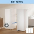 thumbnail image 5 of Upstreman 7.0 Cu.Ft Upright Freezer Convertible Freezer/Refrigerator, Garage Ready Deep Freezer Fridge with Reversible Door, UP70 White, 5 of 9