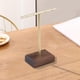 thumbnail image 2 of 2pcs Earring Display Holder T Shaped Walnut Wood Base for Showing Shop jinwen Titular de la exhibición del pendiente, 2 of 5