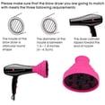 thumbnail image 3 of Accesorio difusor de cabello para secador de cabello Difusor portátil plegable de viaje para mujeres con cabello rizado. Accesorio de flujo de aire para salón o uso doméstico con boquilla de 1,65 a 1,, 3 of 5