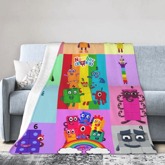Numberblocks Throw Blanket Kids Plush Blanket Ultra-Soft Micro Flannel Fleece Blanket for Bedding Sofa Travel 30"x40"
