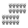 thumbnail image 5 of Skull Beads For Earring Making Loose Beads Vintage Jewelry Components Silver Alloy 30Pcs, 5 of 5