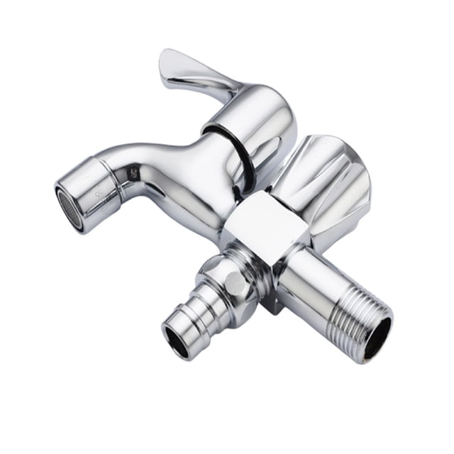 TIMIFIS Switch Faucet Multi-Function One in Two Out Double Head Faucet Washing Machine Kitchen Tools