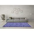 thumbnail image 3 of Ahgly Company Machine Washable Indoor Rectangle Southwestern Blue Country Area Rugs, 3' x 5', 3 of 4