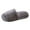 Grey, variant on Womens Mens Open Toe Fuzzy Slippers for Guest Hotel Spa Travel Memory Foam House Shoes Winter Warm Ladies Home Slip on